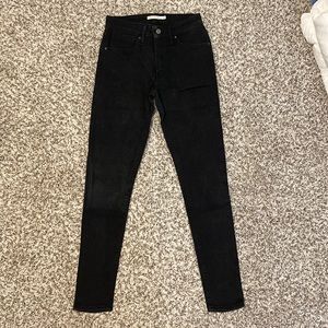 Levi’s 721 high rise skinny jeans black size 27